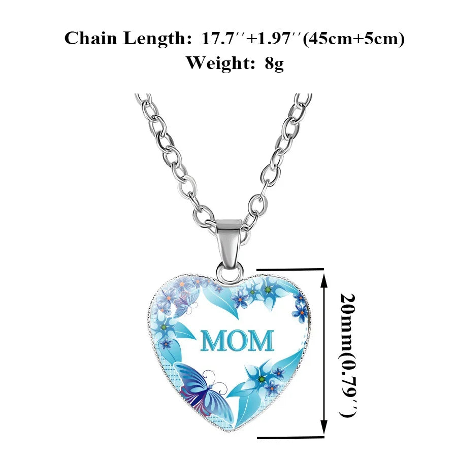BEST MOM EVER necklaces For Women Mama Letter Heart shape pendant Chains Fashion Mother's Day Jewelry Gift