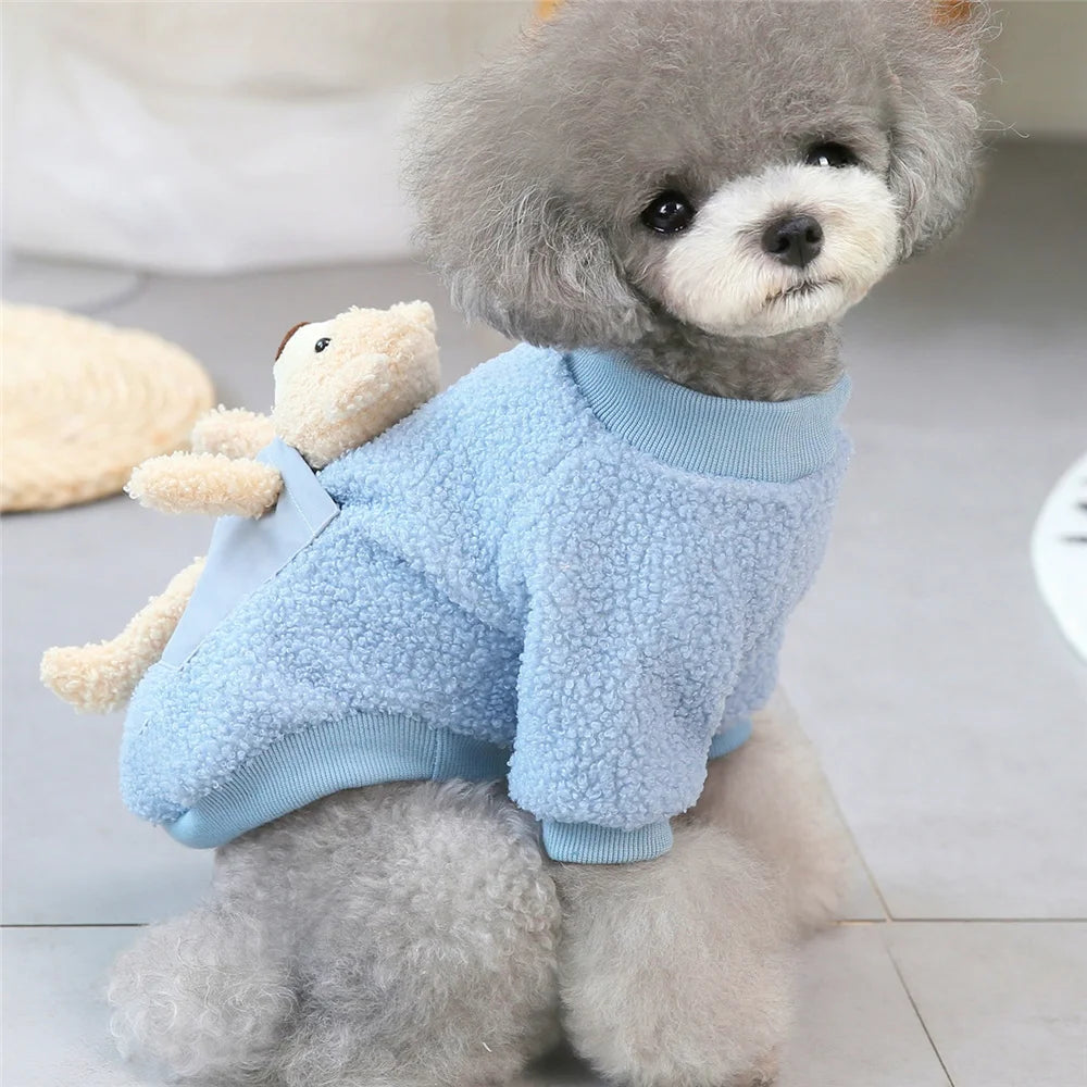 Pet Cats Dog Clothes Winter Warm Down Jacket For Small Dogs Cotton Chihuahua Hooded Clothes Dog Windproof Clothing Coat Apparel