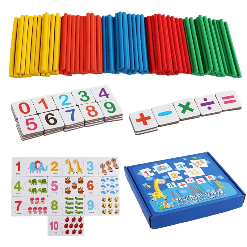 Digital Pairing Math Toy Set Versatile number learning tools Super practical for kids to count and do math