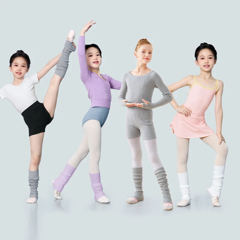 Autumn Girls Ballet Leg Warmers Knitted Stirrup Leg Warmers Winter Extra Soft Long Legwarmers for Dance Yoga Knitted Stockings