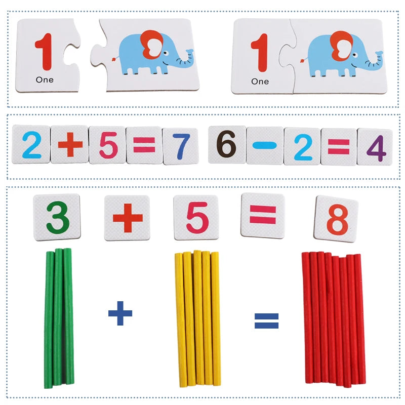 Digital Pairing Math Toy Set Versatile number learning tools Super practical for kids to count and do math