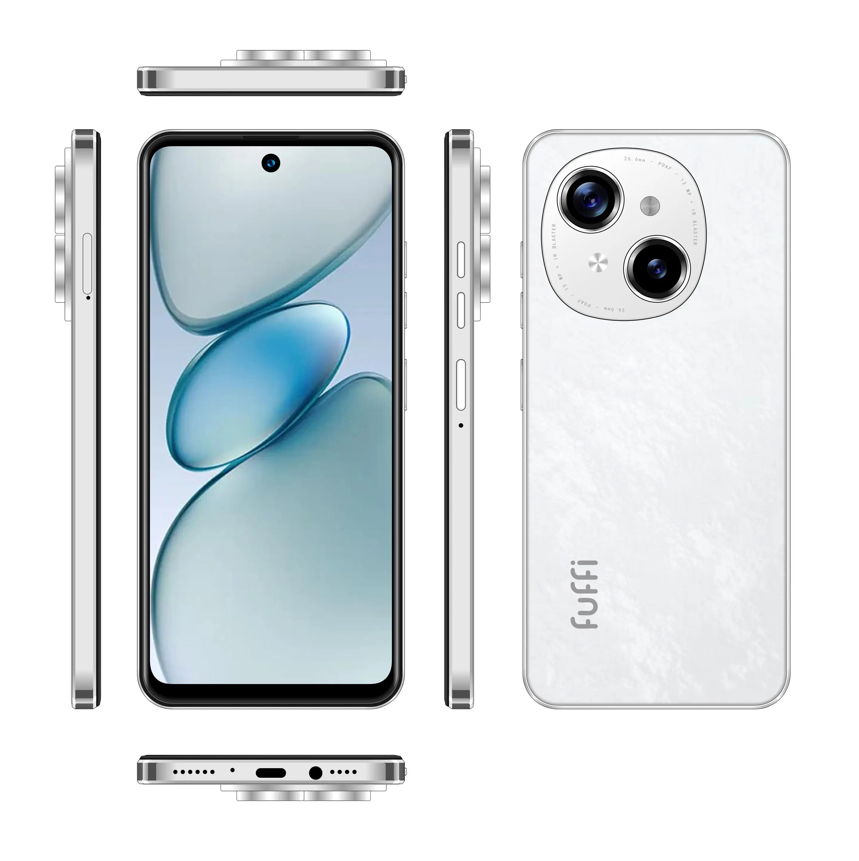 FUFFI 6.56 Inch Smartphone, 4G Network Dual SIM Phone, Android 10.0 Phone with 32GB ROM, Quad Core Processor, 2+2MP Pixels Phone