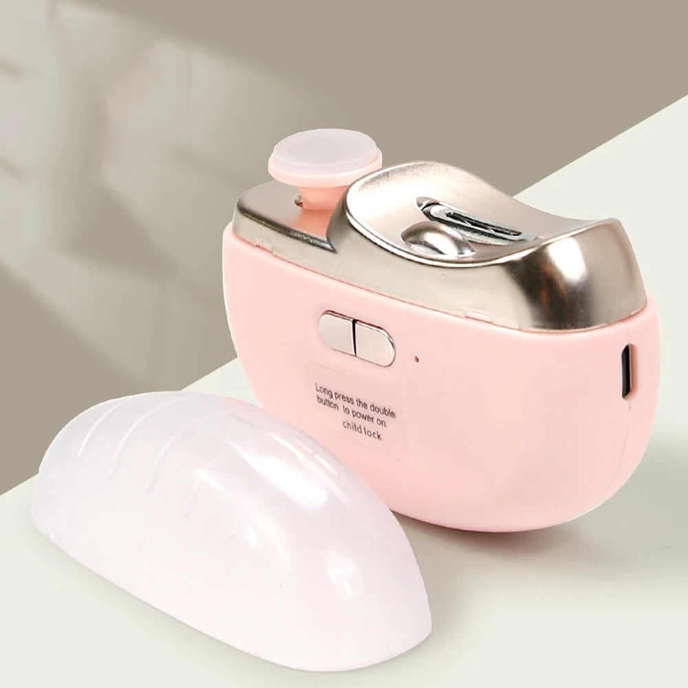 Electric Nail Clippers With Light Automatic Anicure Trimmer Adult Baby Fingernail Toe Scissors Pedicure Polishing Nails Cutter