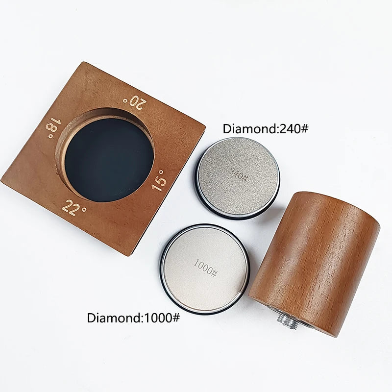 2025 NEW Rolling Knife Sharpener Knife Holder Diamond Sharpener Stone Whetstone Sharpening Angles Grind Stone Kitchen Tools