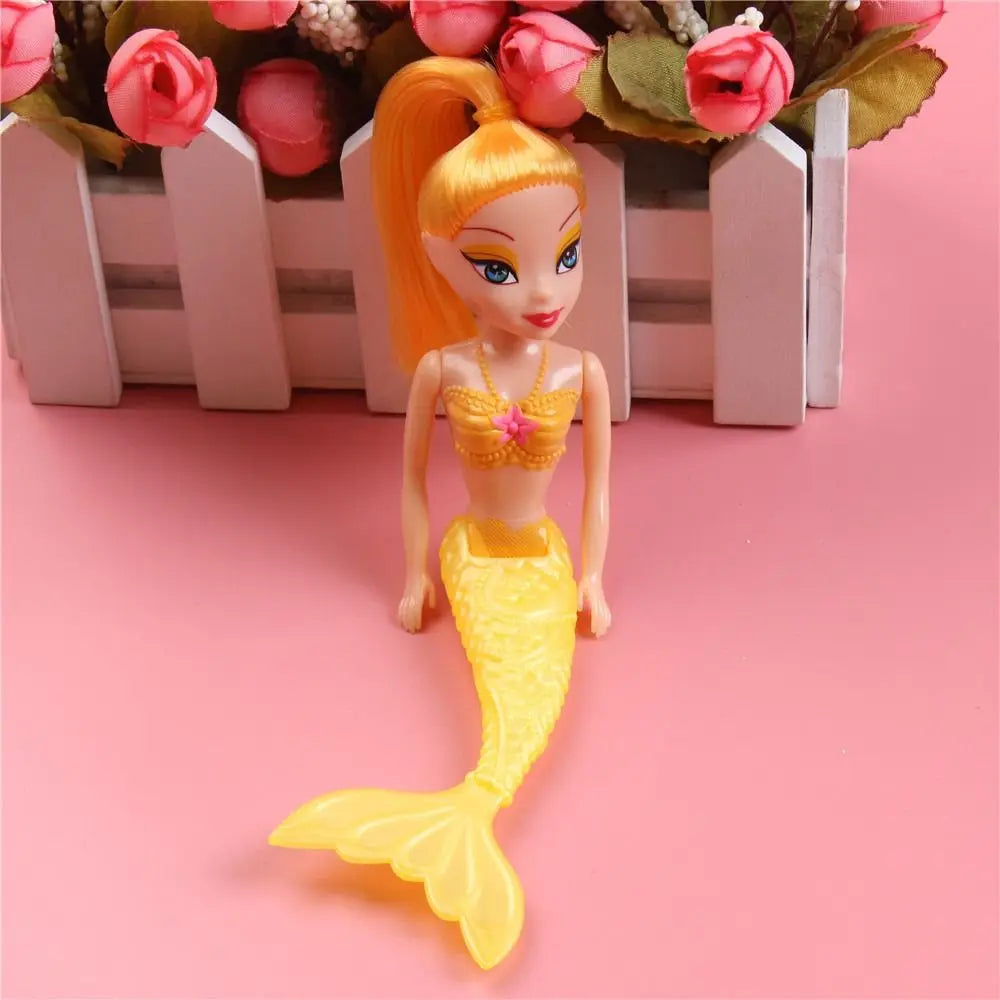 16cm Princess Fairy Mermaid Dolls Bath Swimming Pool Waterproof Mermaid Doll Girls Toy Girls Birth Gift Toy Kids Educational Toy