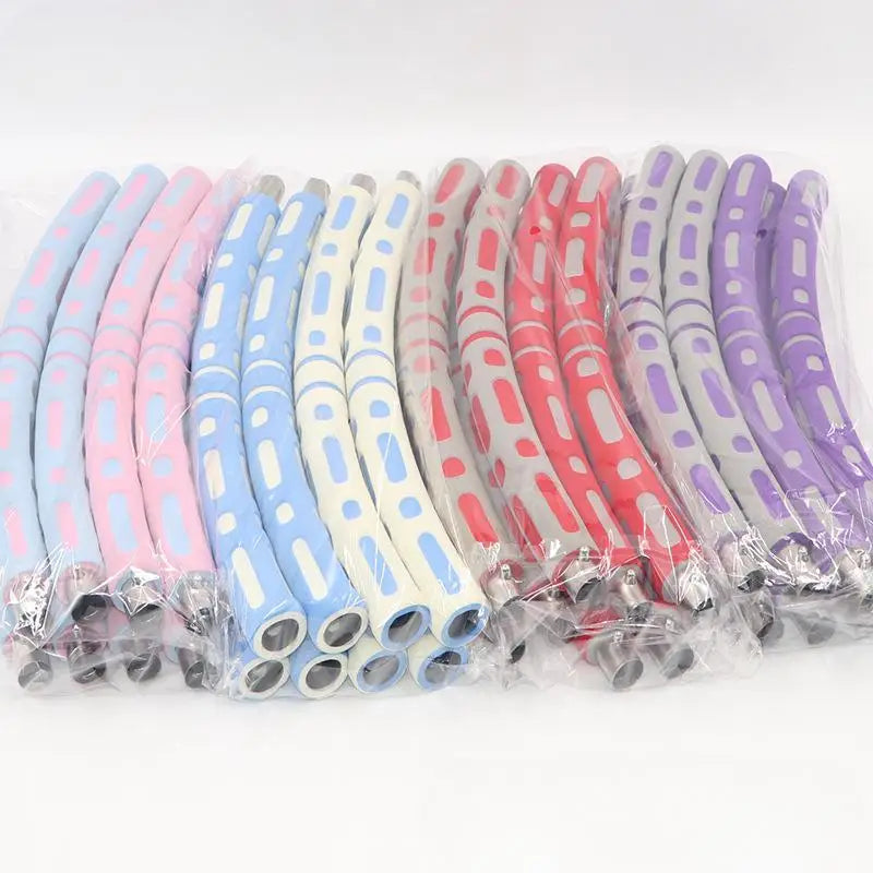 Removable Sponge Hoola Hoop Belly Contracting Waist Slimming Novel Stitching Sports Body-building Loop Multi-color Hoola Hoop