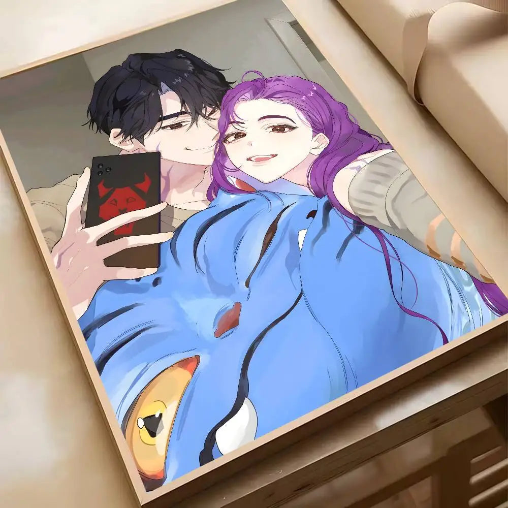 Hot Movie K-pop D-Demon H-Hunters Anime Poster Waterproof HD Art Wall Decal Self-Adhesive Print. Aesthetic Home Room Decor for L