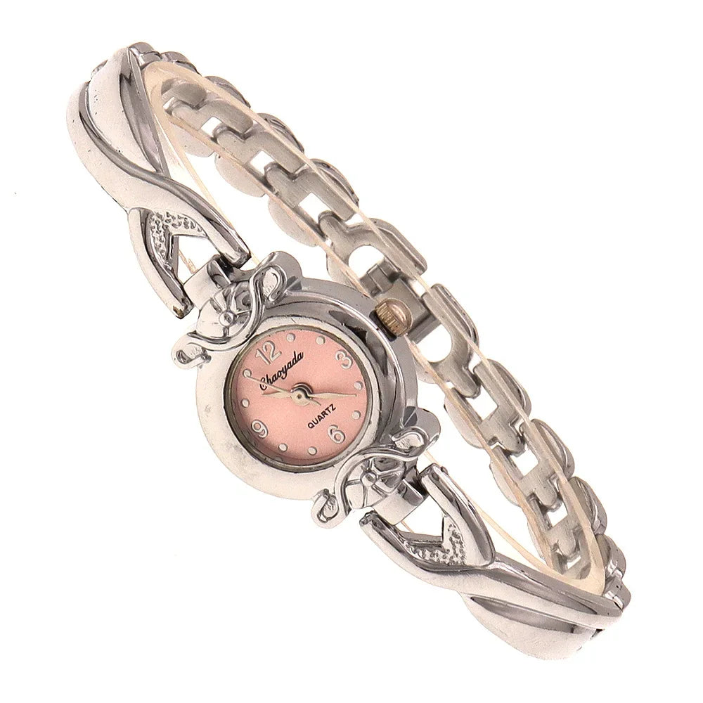 Luxury Woman Lady Pendant Bangle Bracelet Wristwatches Young Female Girls Waterproof Gifts Thin Strap Watches gold watch women