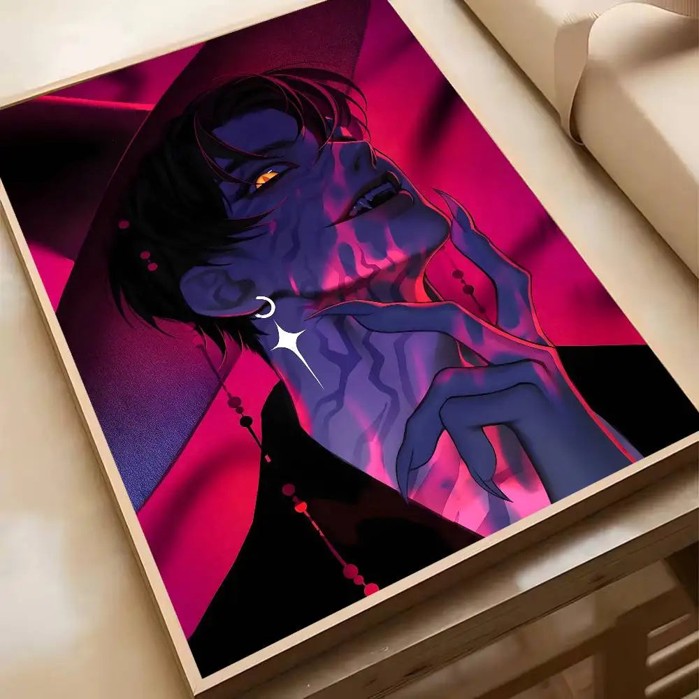 Hot Movie K-pop D-Demon H-Hunters Anime Poster Waterproof HD Art Wall Decal Self-Adhesive Print. Aesthetic Home Room Decor for L