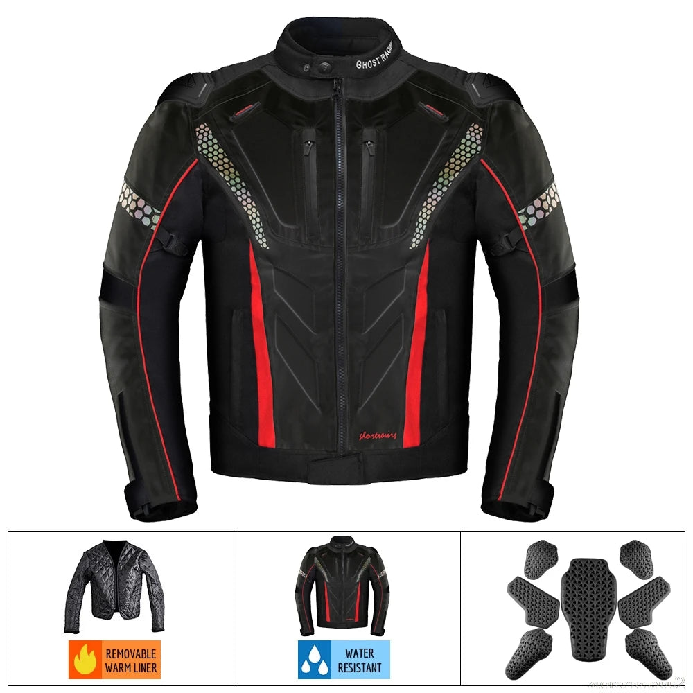 Winter Windproof Motorcycle Pants Anti-Fall Motorcycle Protection Equipment Waterproof Motocross Pant Reflective Biker Pants