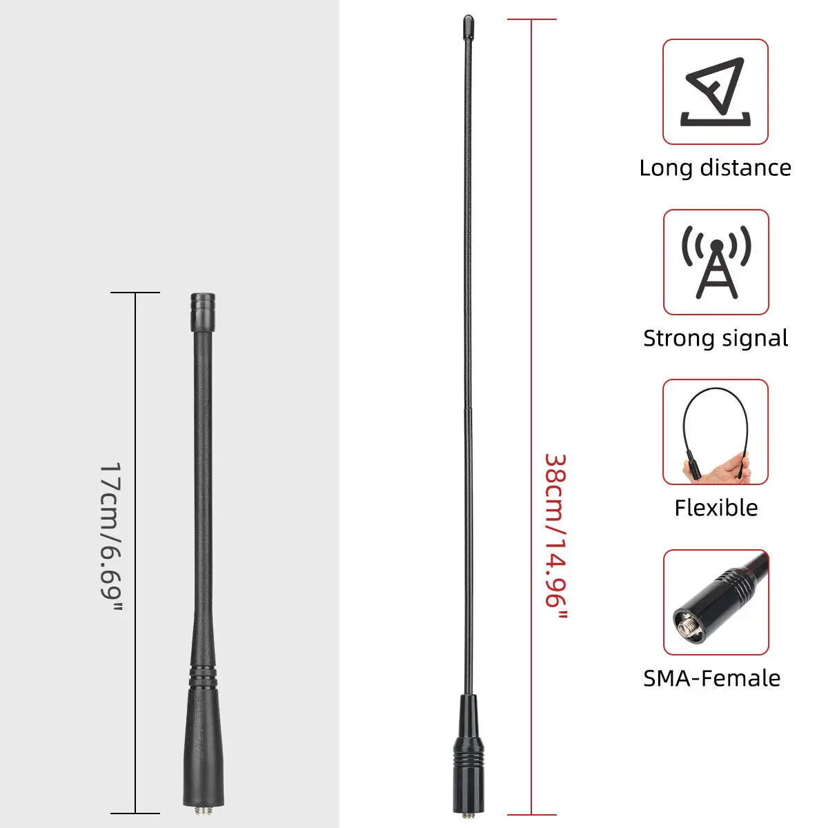 1/2PCS BAOFENG UV-82 8W Walkie Talkie 3800mAh Battery UV82 Dual Band VHF UHF Long Range Emergency Ham Radio Station for Outdoor