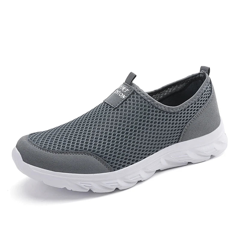 Men's Summer Breathable Mesh Shoes Easy Wearing Casual Sports Sneakers Comfortable Lightweight Footwear