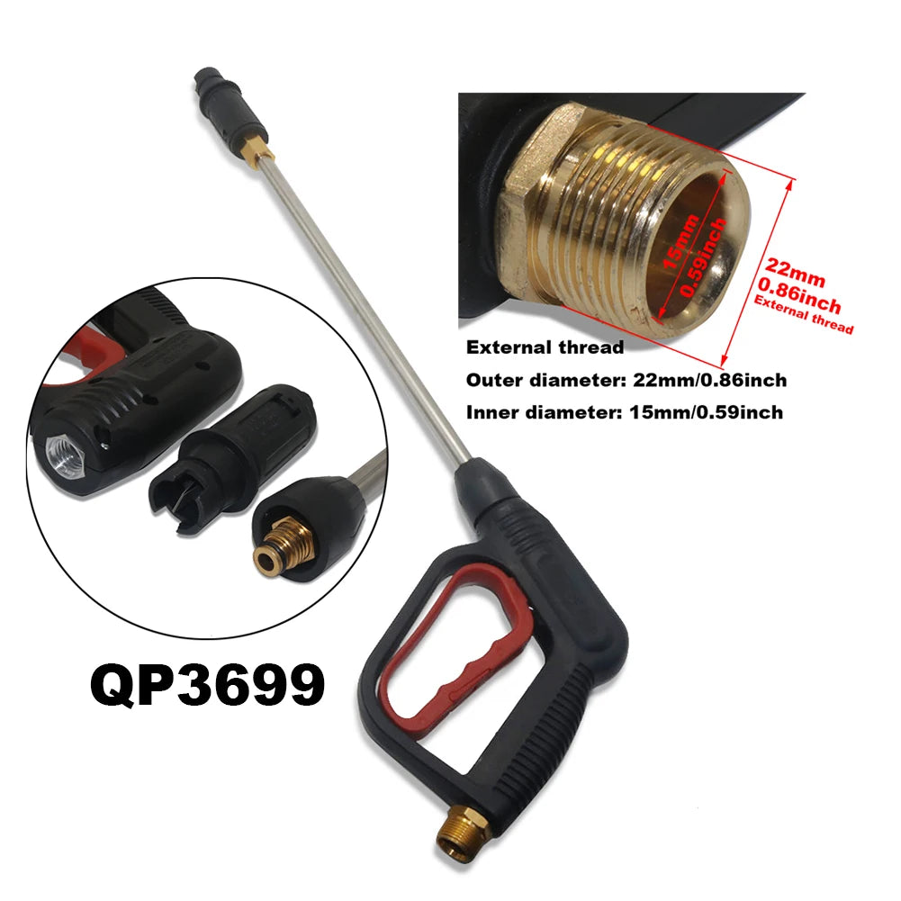 Duck Billed Extended Water Gun Fan Shaped Car Wash Spray Gun High Pressure Car Wash Water Gun Tool Garden Sprinkler Water Gun