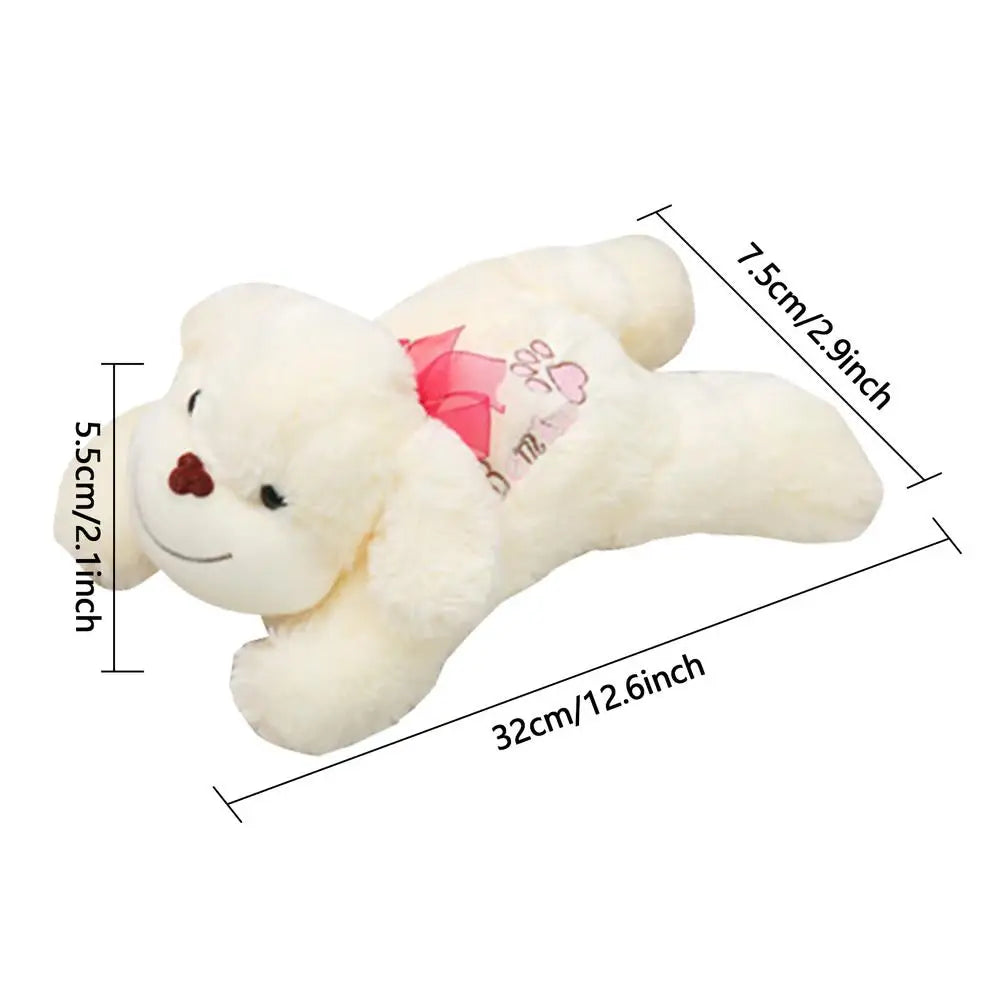 Dog Plush Doll Soft Huggable Doll Cute Dog Plush Toy Sleeping Companion Playful Doll For Kids Adults Dog Lover