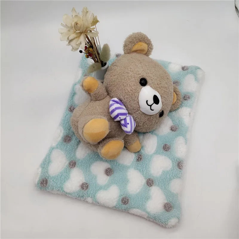 Small Guinea Pig Hamster Bed House Winter Warm Squirrel Hedgehog Rabbit Chinchilla Bed Mat House Nest Hamster Accessories