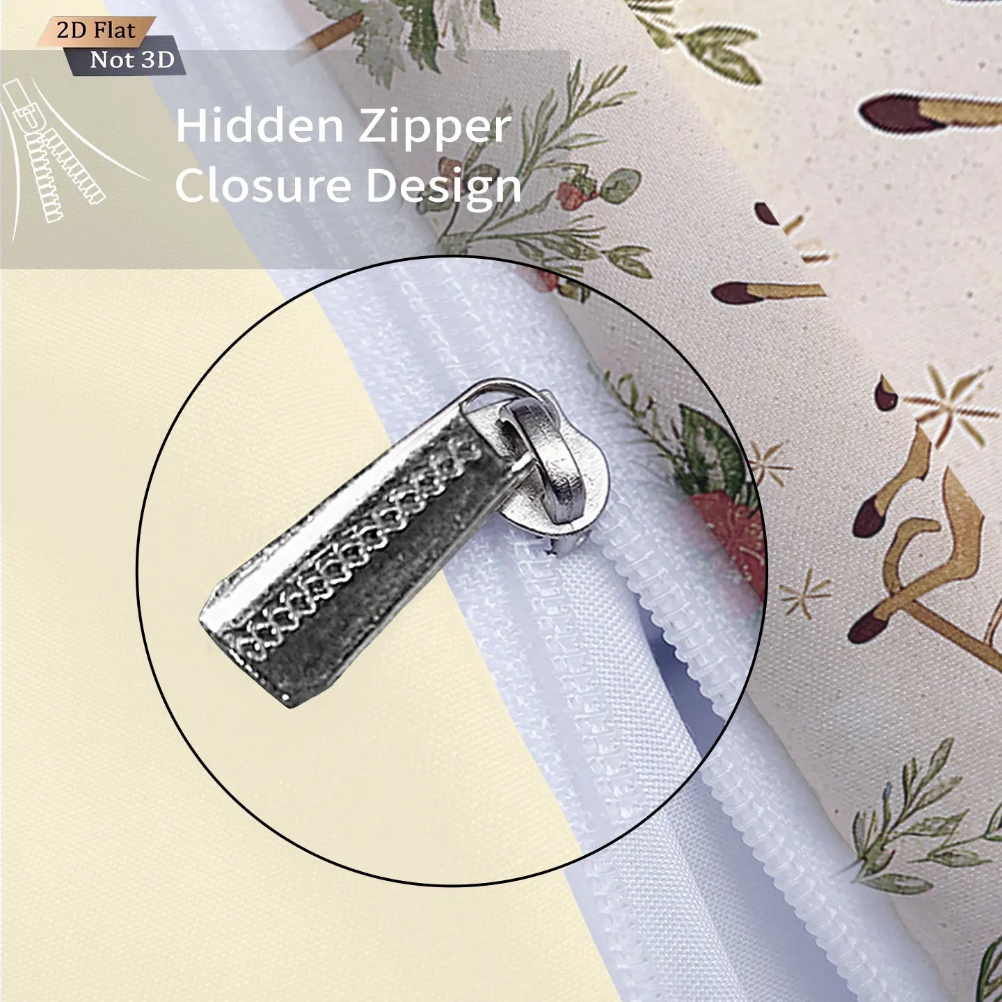 3pcs Santa Claus printed coreless bedding set, multi size bedroom dormitory duvet covers, soft and machine washable decoration