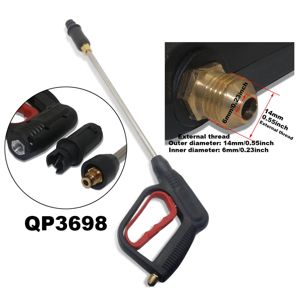 Duck Billed Extended Water Gun Fan Shaped Car Wash Spray Gun High Pressure Car Wash Water Gun Tool Garden Sprinkler Water Gun