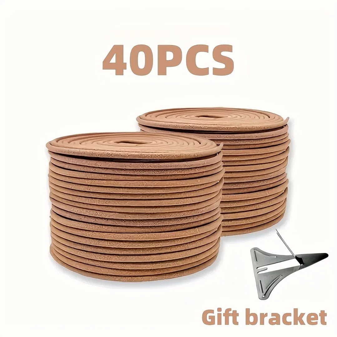 High-Quality Coffee Coil Incense, Premium Scented Home Fragrance with a Stand, Suitable for Yoga, Meditation, And Home Air Purif