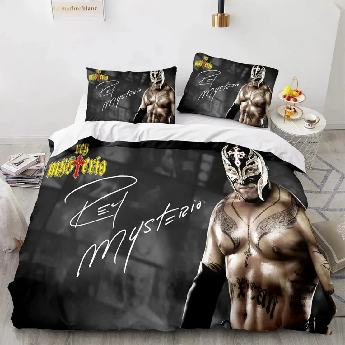 Wrestling Game WWE EAW Bedding Set Fashion Wrestling Sport American Nightmare Cody Rhodes Duvet Cover Bed Comforter Set
