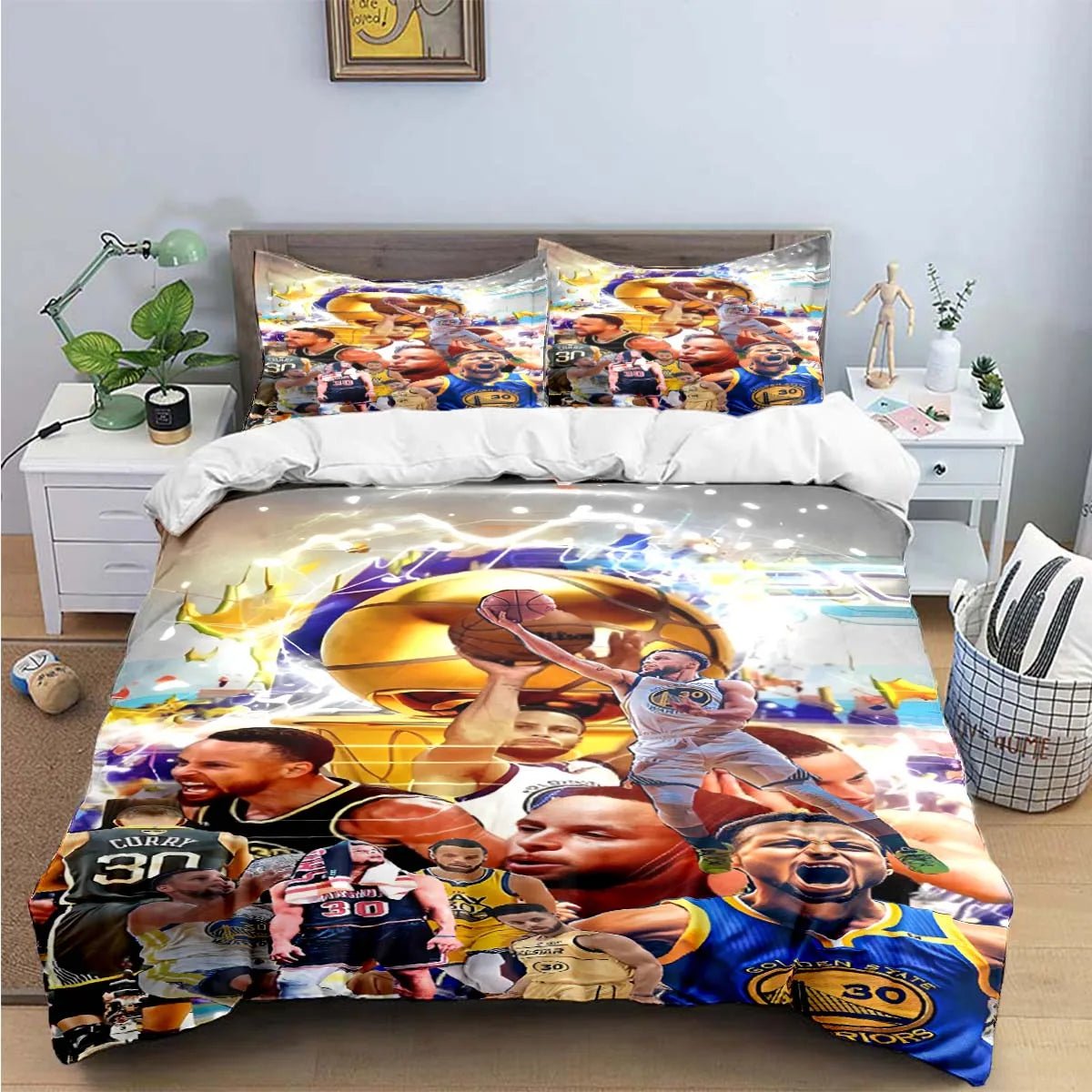 Fashion Basketball Star S-Stephen C-Curry  Print Bedding Sets Bed Supplies Set Duvet Cover Bed Comforter Set Bedding Set Gift