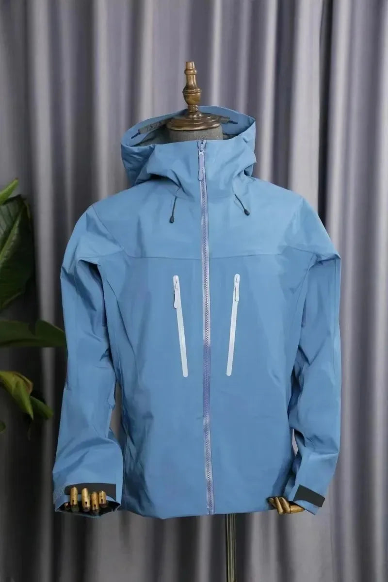 ARC Three Layer Mens Womens High Quality Camping Coat Outdoor SV Embroidery Waterproof Windbreaker Hiking Ski Jackets Unisex