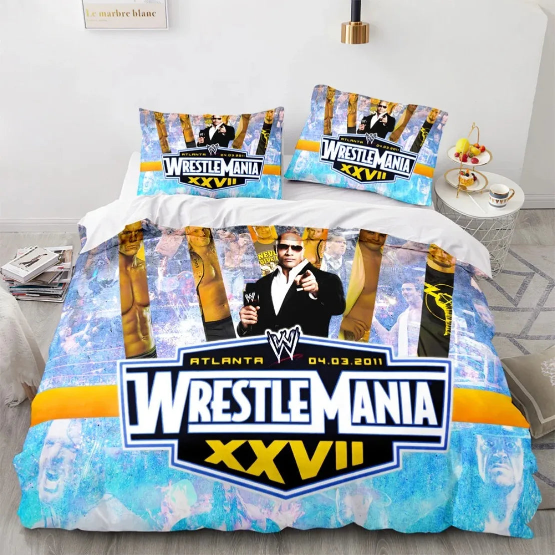 Wrestling Game WWE EAW Bedding Set Fashion Wrestling Sport American Nightmare Cody Rhodes Duvet Cover Bed Comforter Set