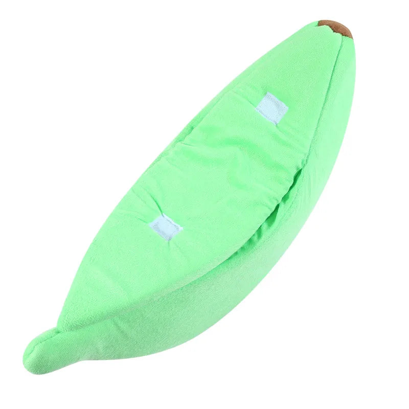 Banana Cat Bed House Funny Cute Cozy Cat Mat Beds Warm Durable Portable Pet Basket Kennel Dog Cushion Cat Supplies Multicolor