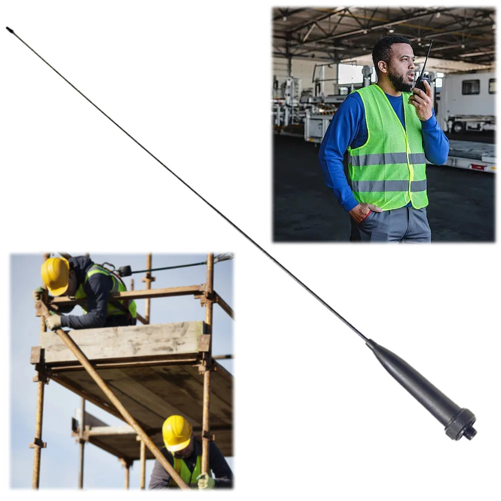 SMA Female/SMA Male Dual Band Flexible Antenna Two Way Walkie Talkie Antenna for Baofeng UV-5R UV-XR Walkie-Talkie