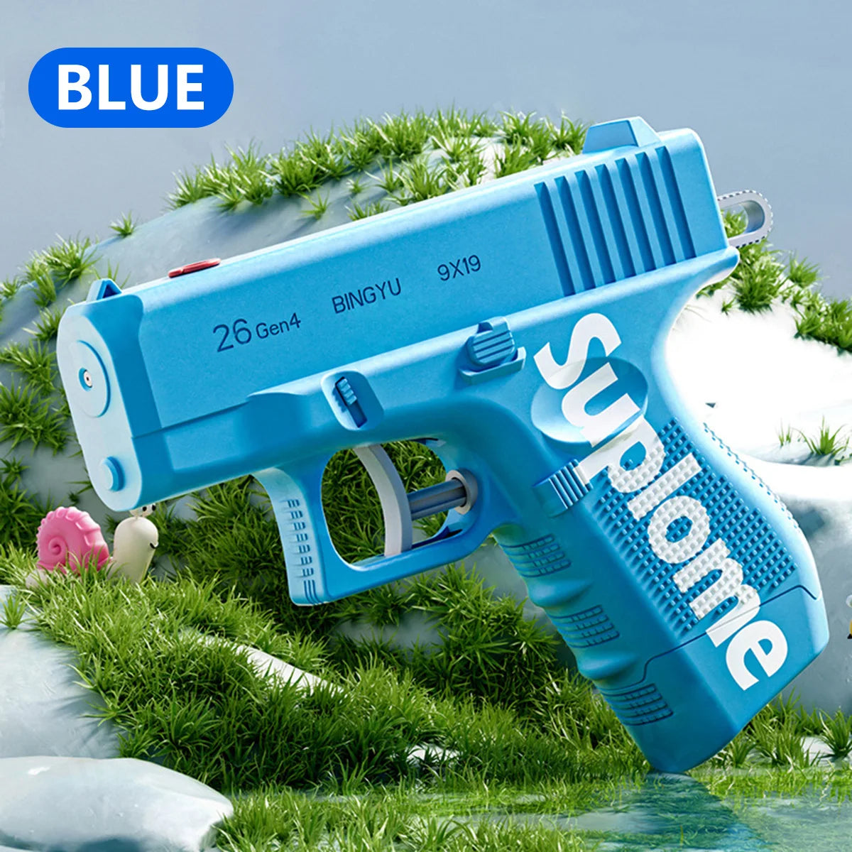 Creative two-way jetting small water gun prank dual-side water shooting Glock water gun children's fun play water toy
