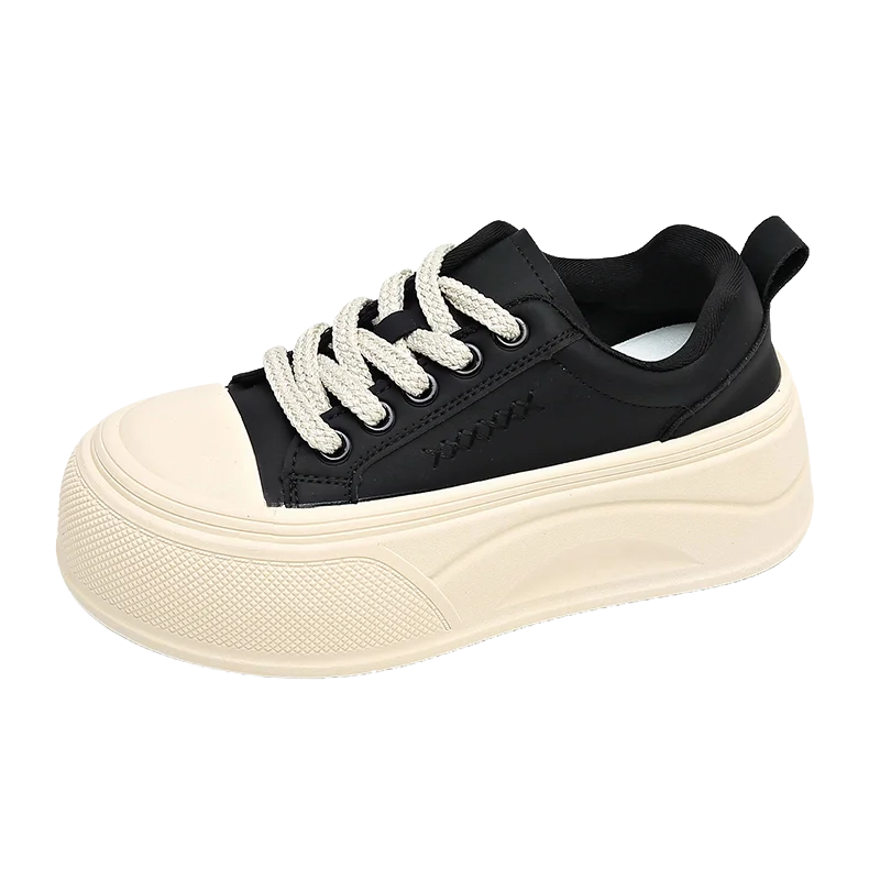 Platform casual sneakers with thick soles, stylish and versatile, height-increasing sports shoes 2810