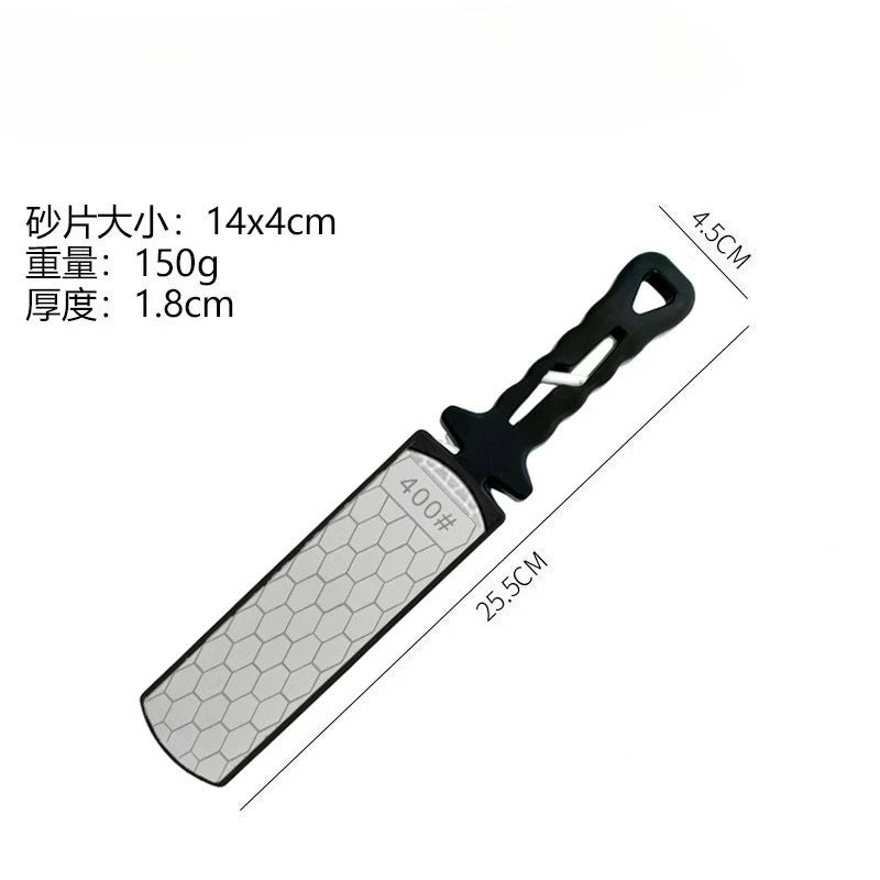 Best-Seller 5-in-1 Knife Sharpener, 400/1000 Grit Diamond Tungsten Steel with Anti-Skid Base for Home Outdoor