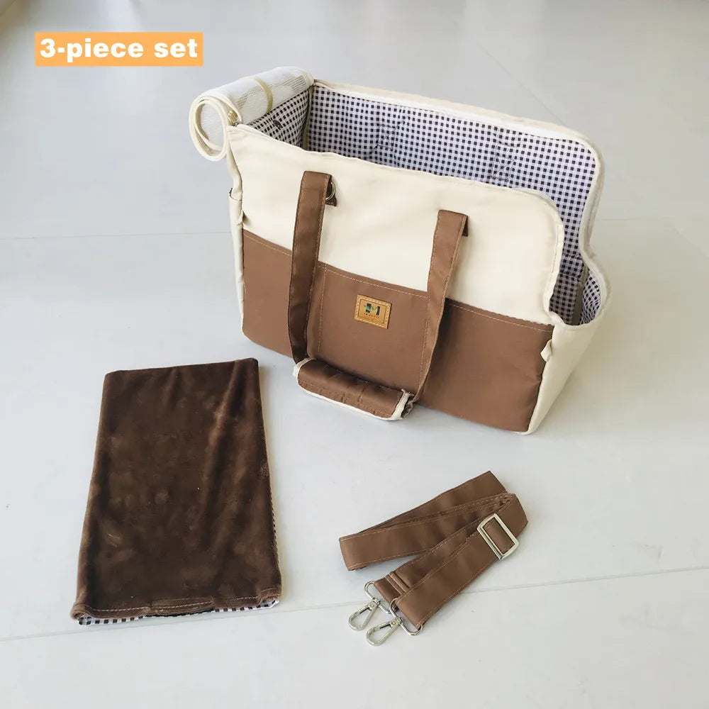 Pet Carrier for Cats Dog, Portable 41X31X19cm, Polyethylene foam cotton Interlayer, Car Seat Pet Protection Travel Carrier