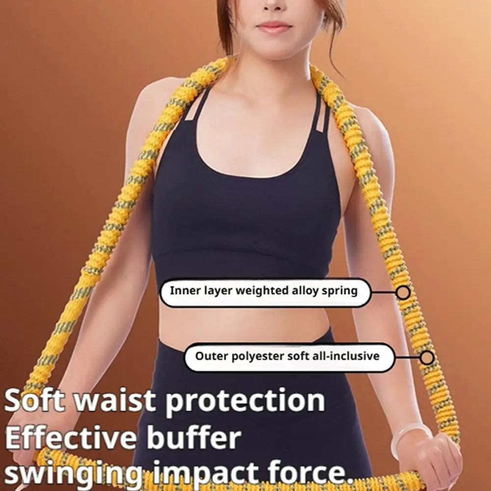 1pc Soft Spring Hula Hoop For Weight Loss Slimming Waist And Belly Adult Fitness Home Use Abdominal Compression Fat Burning