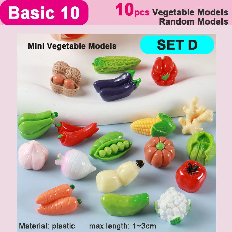 DIY Miniature Doll House Refrigerator Food Toy Simulative Fridge Microwave Oven Kitchen Utensils For Girls Kids Christmas Gifts