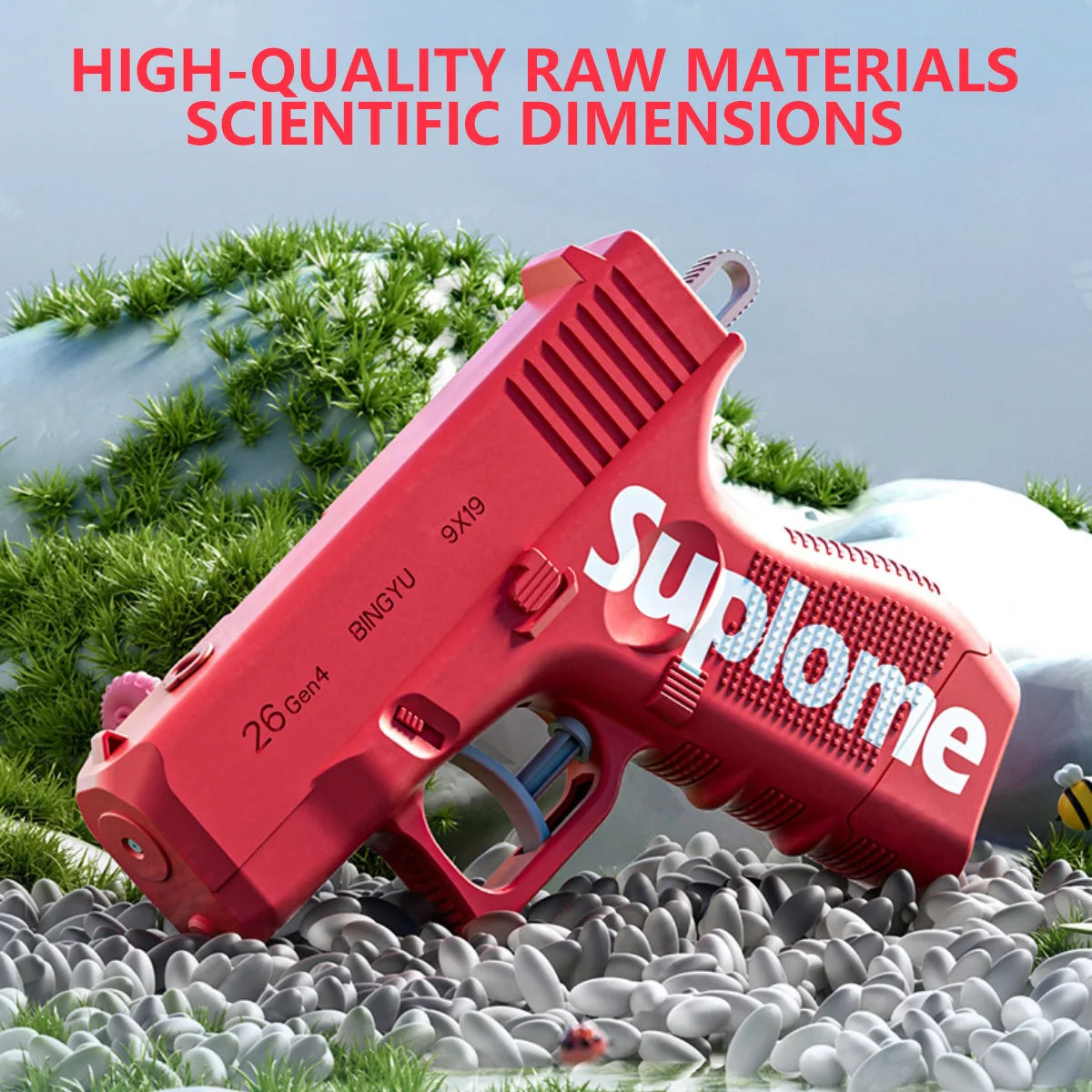 Creative two-way jetting small water gun prank dual-side water shooting Glock water gun children's fun play water toy