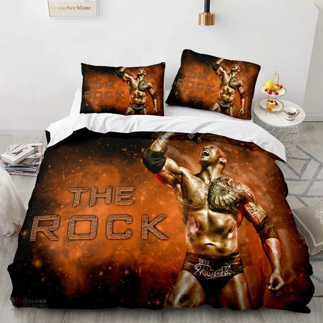 Wrestling Game WWE EAW Bedding Set Fashion Wrestling Sport American Nightmare Cody Rhodes Duvet Cover Bed Comforter Set