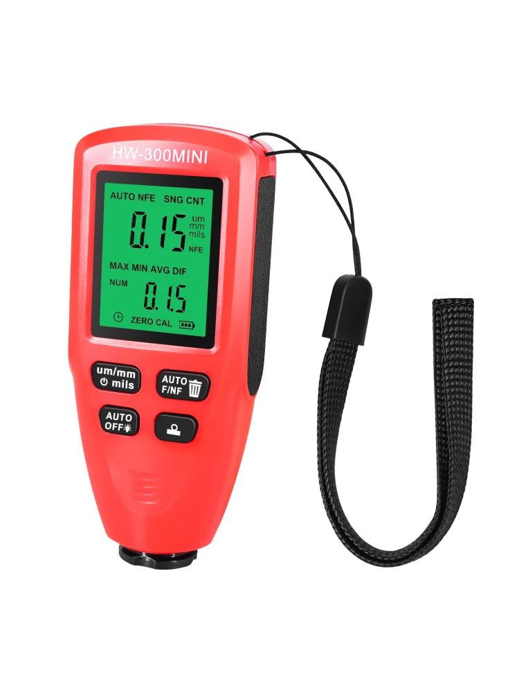 Paint Thickness Gauge Car Coating Thickness Meter for Automobile Paint Inspection Manufacturing Industry Metal Surface
