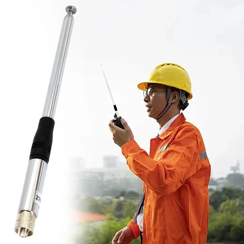 27MHz Telescopic/Rod HT Antennas SMA Female 23cm-130cm HT Amateur Antennas 2.15dB High Gain for CB Handheld/Portable Radio
