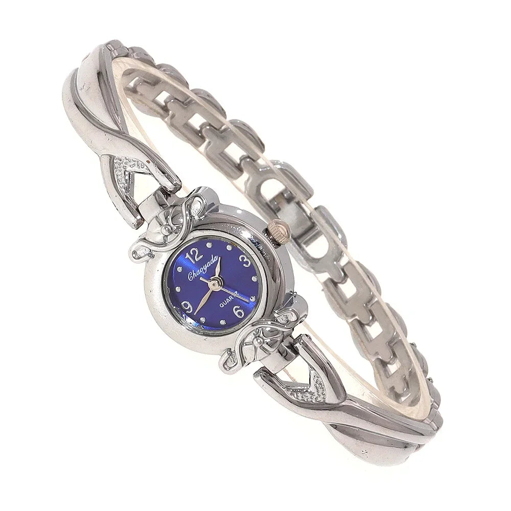 Luxury Woman Lady Pendant Bangle Bracelet Wristwatches Young Female Girls Waterproof Gifts Thin Strap Watches gold watch women