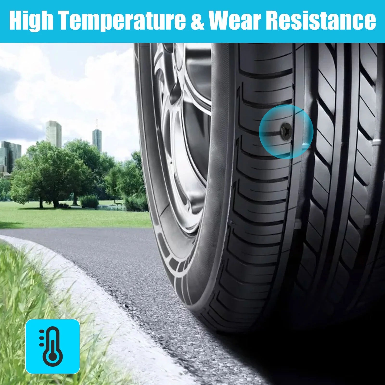 60PCS Car Vacuum Tire Repair Nail Rubber Screw Nails+  Tool Set w/Box Moto Tyre Repair Stud Patch Car Nail with screwdriver