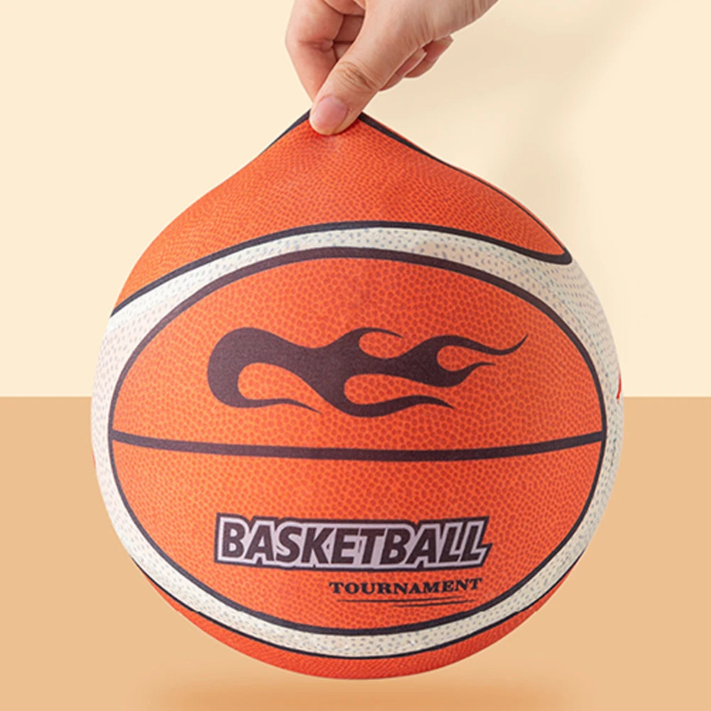 18/21/24cm Silent Basketball High-Resilience Bouncing Mute Ball Size 3/5/7 Training Foam Ball for Various Indoor Activities