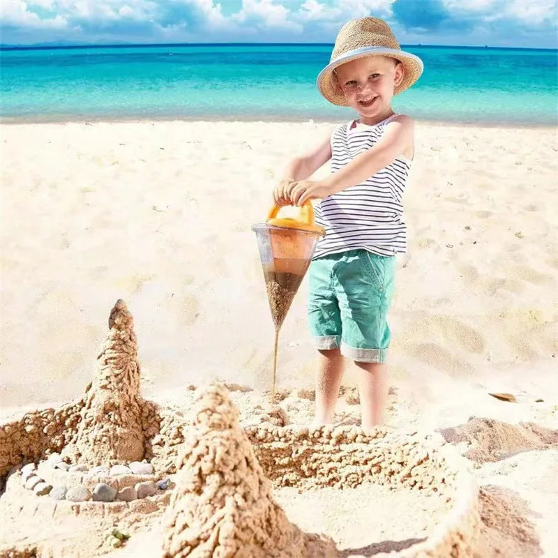 Beach Toys Funnel Shaped Plastic Outdoor Funnel Toys Children's Outdoor Watering Storage Sand Digging Tools Sand toy