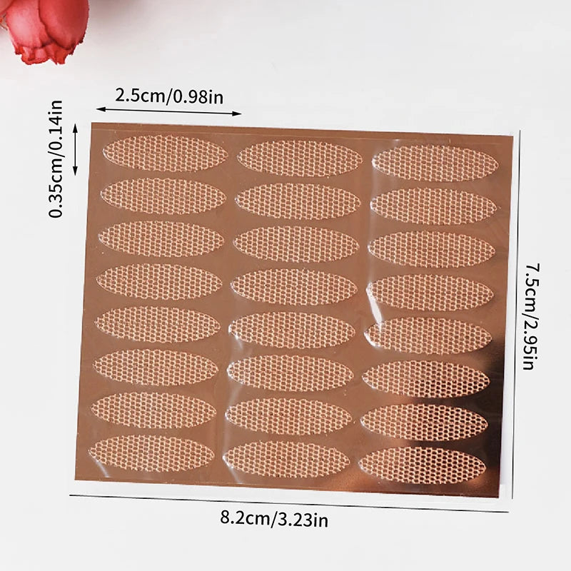 18/24Pcs Invisible Eyelid Sticker Lace Eye Lift Strips Double Eyelid Tape Adhesive Stickers Eye Tape Tools