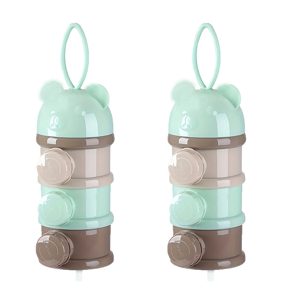 Large Capacity Baby Milk Powder Container with Strap, Baby Formula Dispenser, Stackable Food Storage Box, Portable Snack Box