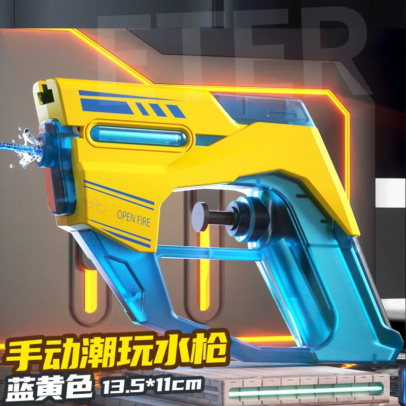 Summer Water Gun non Electric Pistol High-pressure Full Automatic Shooting Water Beach Toy Gun For kid Children Boys Girls Gift