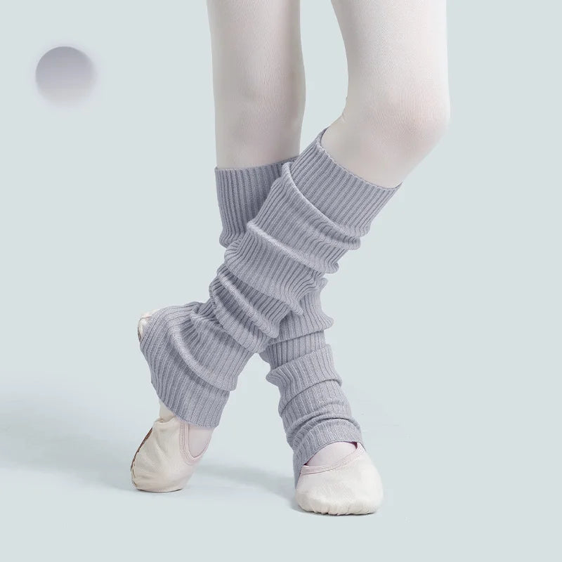 Autumn Girls Ballet Leg Warmers Knitted Stirrup Leg Warmers Winter Extra Soft Long Legwarmers for Dance Yoga Knitted Stockings