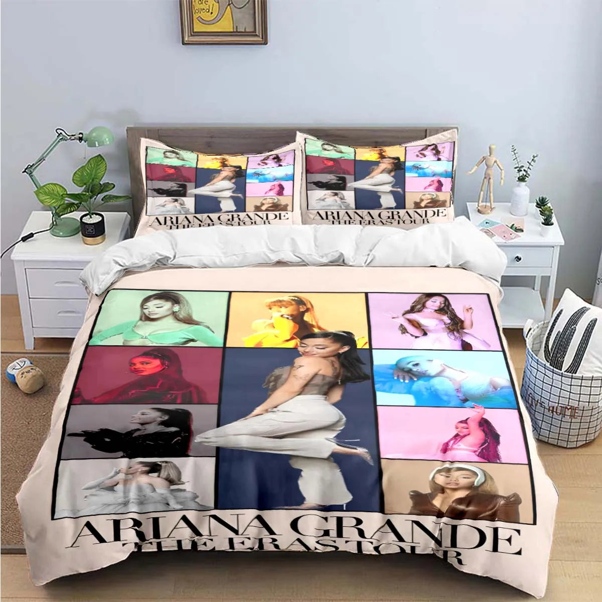 Fashion Pop Singer A-Ariana G-Grande Print Bedding Sets Bed Supplies Set Duvet Cover Bed Comforter Set Bedding Set Luxury Gift