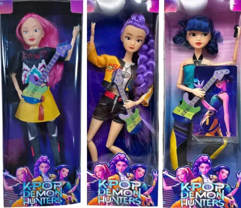 2026  30cm NEW Anime KPop Demon Hunters Doll Vinyl Toy Rumi Mira zoi Character vinyl mask figurine Birthday Gift Fan Club Gifts