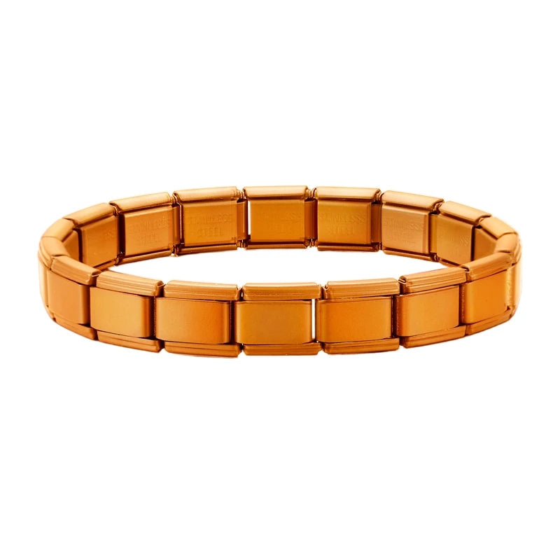 Italian Charm Bracelets DIY Basic Chain Stainless Steel Bangle Versatile Assembled Modules Ideal Gift 9mm Universal Dropshipping