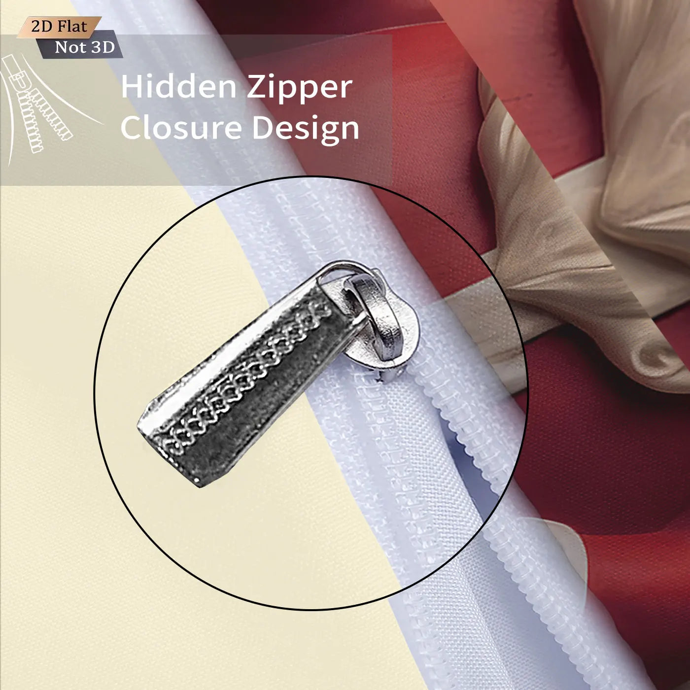 3pcs imitation relief Santa Claus print coreless duvet set, multi size bedroom bedding, holiday decoration, machine washable